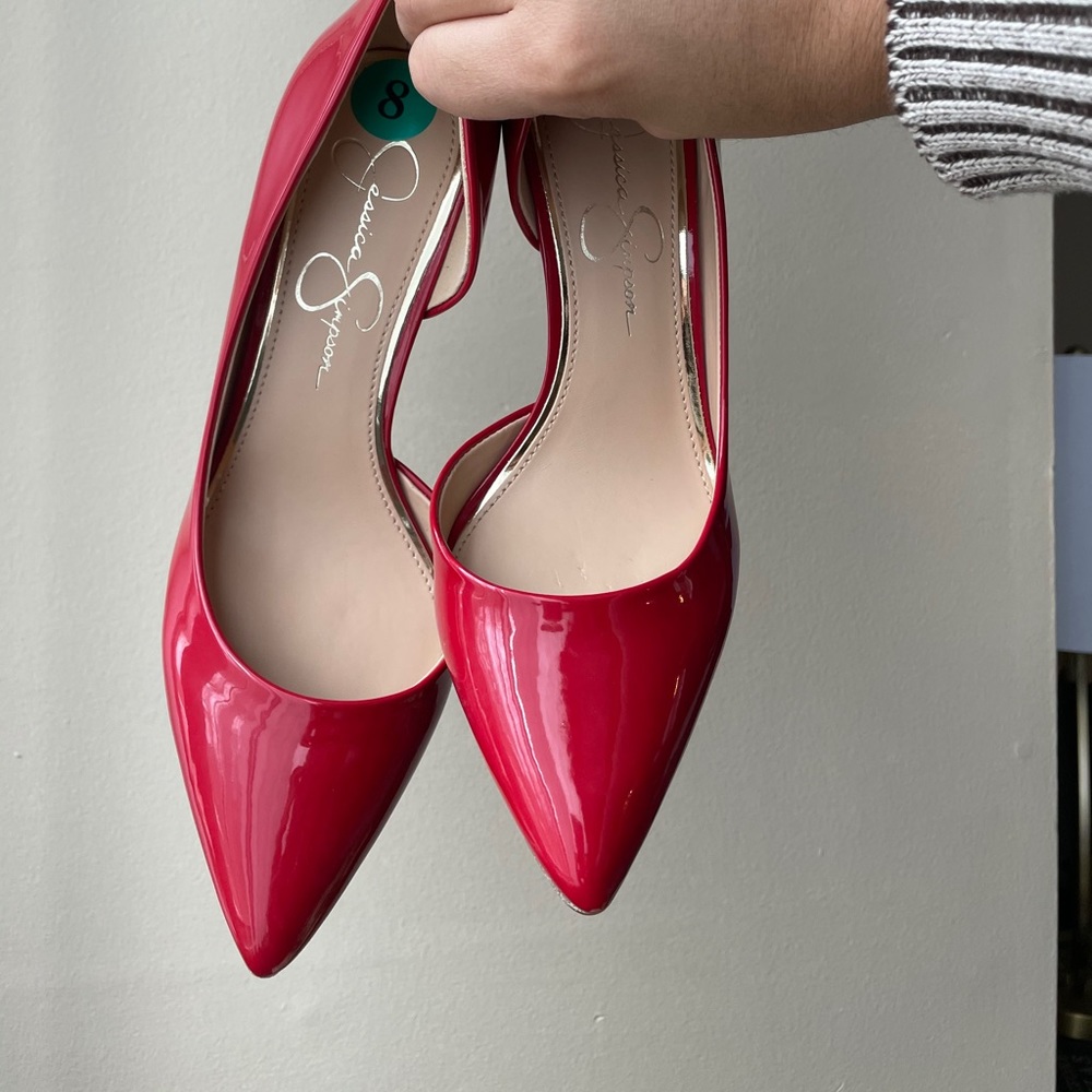 BRAND NEW Jessica Simpson Red Patent Heels